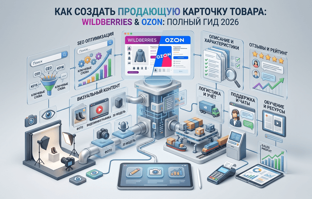 Как создать продающую карточку товара на Wildberries и Ozon: полный гид 2026