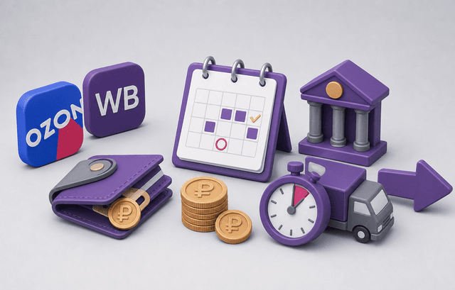 Выплаты продавцам на Ozon и WB 2026: сроки, график, досрочные выплаты